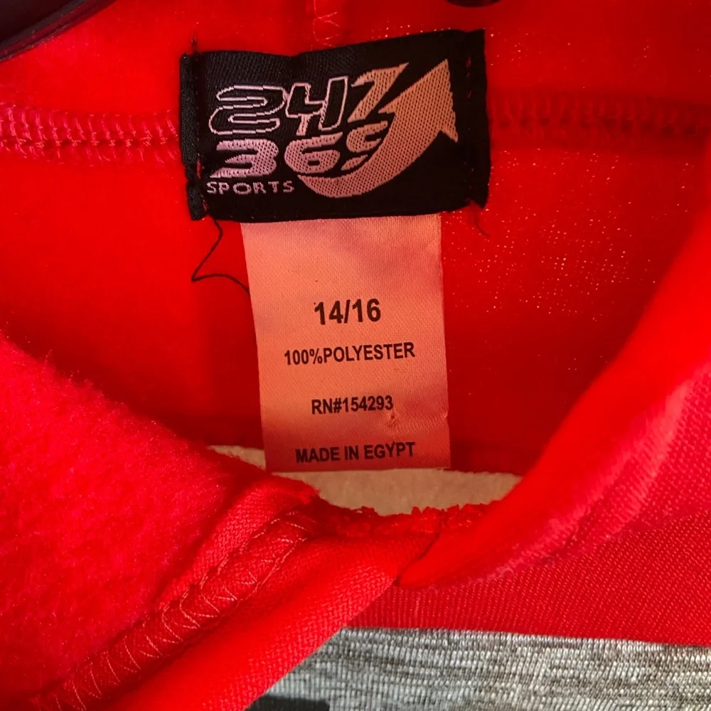 Savage Kids Red and Gray Hoodie‎